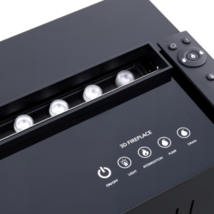 Паровий камін SteamFire Smart Water 64‑Color Black Glass